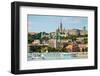View of Buda Side of Budapest with the Buda Castle, St. Matthias and Fishermen's Bastion-mazzzur-Framed Photographic Print