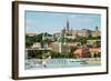 View of Buda Side of Budapest with the Buda Castle, St. Matthias and Fishermen's Bastion-mazzzur-Framed Photographic Print