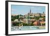 View of Buda Side of Budapest with the Buda Castle, St. Matthias and Fishermen's Bastion-mazzzur-Framed Photographic Print