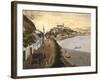 View of Buda with Danube River, Hungary 18th Century Print-null-Framed Giclee Print