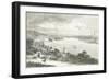 View of Buda with the Danube River, Hungary-null-Framed Giclee Print