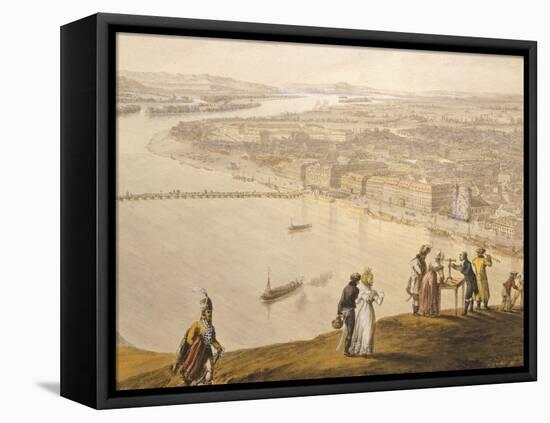 View of Budapest from Observatory, Hungary 19th Century-null-Framed Stretched Canvas