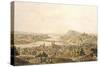 View of Budapest, Hungary 19th Century Print-null-Stretched Canvas