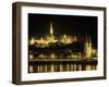 View of Budapest, Hungary at Night-Ron Rocz-Framed Premium Photographic Print