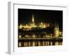 View of Budapest, Hungary at Night-Ron Rocz-Framed Premium Photographic Print