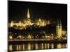 View of Budapest, Hungary at Night-Ron Rocz-Mounted Premium Photographic Print