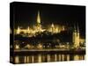 View of Budapest, Hungary at Night-Ron Rocz-Stretched Canvas