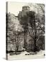 View of Buildings along Central Park Snow-Philippe Hugonnard-Stretched Canvas