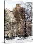 View of Buildings along Central Park Snow-Philippe Hugonnard-Stretched Canvas