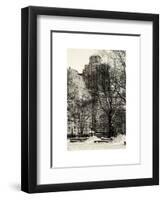 View of Buildings along Central Park Snow-Philippe Hugonnard-Framed Art Print