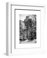 View of Buildings along Central Park Snow-Philippe Hugonnard-Framed Art Print