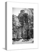 View of Buildings along Central Park Snow-Philippe Hugonnard-Stretched Canvas