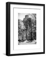 View of Buildings along Central Park Snow-Philippe Hugonnard-Framed Art Print