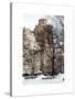 View of Buildings along Central Park Snow-Philippe Hugonnard-Stretched Canvas