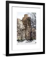 View of Buildings along Central Park Snow-Philippe Hugonnard-Framed Art Print