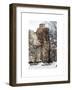 View of Buildings along Central Park Snow-Philippe Hugonnard-Framed Art Print