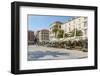 View of buildings and cafes on the Promenade, Split, Dalmatian Coast, Croatia-Frank Fell-Framed Photographic Print