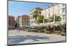 View of buildings and cafes on the Promenade, Split, Dalmatian Coast, Croatia-Frank Fell-Mounted Photographic Print