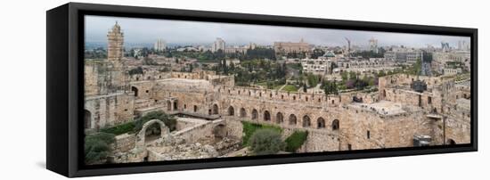 View of buildings in an Old City, Jerusalem, Israel-null-Framed Stretched Canvas