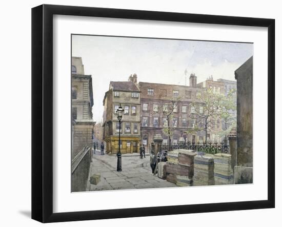 View of buildings in Great St Helen's, City of London, 1888-John Crowther-Framed Giclee Print