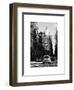 View of Buildings in Manhattan in the Snow with NYPD Car-Philippe Hugonnard-Framed Art Print