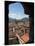 View of Buildings Through Window on Upper Level of Torre Guinigi, Lucca, Tuscany, Italy-null-Stretched Canvas