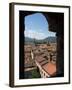 View of Buildings Through Window on Upper Level of Torre Guinigi, Lucca, Tuscany, Italy-null-Framed Photographic Print