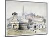 View of Bunhill Row from Bunhill Fields, Finsbury, Islington, London, C1860-Thomas Colman Dibdin-Mounted Giclee Print