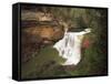 View of Burgess Falls, Burgess Falls State National Park, Tennessee, USA-Adam Jones-Framed Stretched Canvas