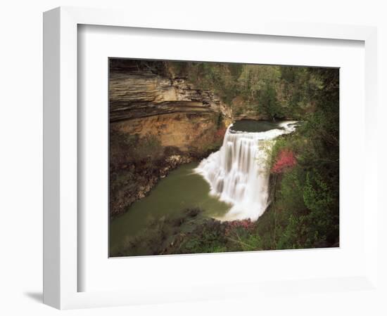 View of Burgess Falls, Burgess Falls State National Park, Tennessee, USA-Adam Jones-Framed Photographic Print