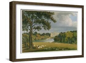 View of Burghley House, Seat of the Marquis of Exeter-Frederick Mackenzie-Framed Giclee Print