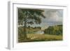 View of Burghley House, Seat of the Marquis of Exeter-Frederick Mackenzie-Framed Giclee Print