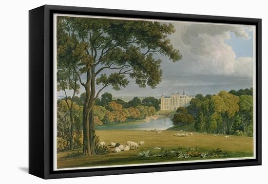 View of Burghley House, Seat of the Marquis of Exeter-Frederick Mackenzie-Framed Stretched Canvas