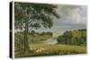 View of Burghley House, Seat of the Marquis of Exeter-Frederick Mackenzie-Stretched Canvas