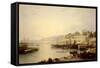 View of Burntisland-Andrew Wilson-Framed Stretched Canvas