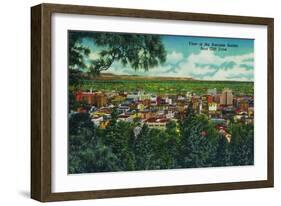 View of Business Section from Cliff Drive, Spokane - Spokane, WA-Lantern Press-Framed Art Print