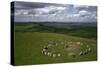 View of Cairn S in the Loughcrew Hills-CM Dixon-Stretched Canvas