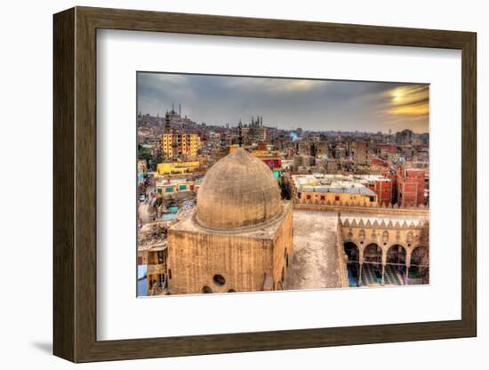 View of Cairo from Roof of Amir Al-Maridani Mosque - Egypt-Leonid Andronov-Framed Photographic Print
