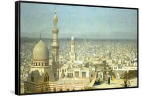 View of Cairo-Jean-Léon Gérome-Framed Stretched Canvas