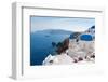 View of Caldera with Blue Domes, Santorini-neirfy-Framed Photographic Print