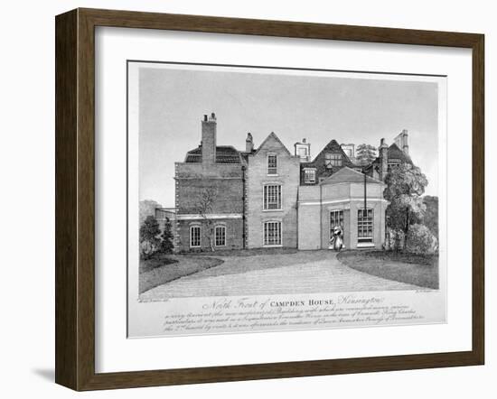 View of Campden House, Kensington, London, C1820-Robert Banks-Framed Giclee Print