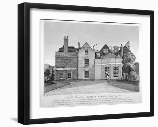 View of Campden House, Kensington, London, C1820-Robert Banks-Framed Giclee Print