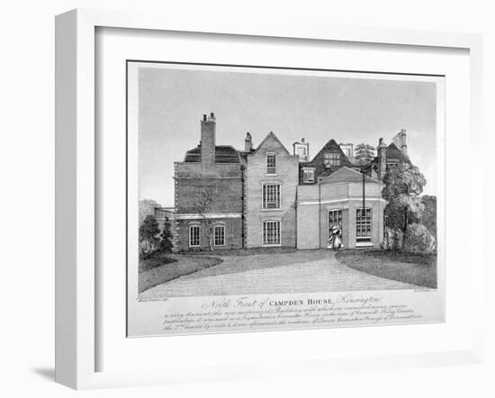 View of Campden House, Kensington, London, C1820-Robert Banks-Framed Giclee Print