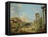 View of Campo Vaccino in Rome, 1740-Giovanni Paolo Pannini-Framed Stretched Canvas