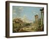 View of Campo Vaccino in Rome, 1740-Giovanni Paolo Pannini-Framed Giclee Print