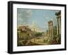 View of Campo Vaccino in Rome, 1740-Giovanni Paolo Pannini-Framed Giclee Print