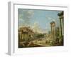 View of Campo Vaccino in Rome, 1740-Giovanni Paolo Pannini-Framed Giclee Print