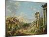 View of Campo Vaccino in Rome, 1740-Giovanni Paolo Pannini-Mounted Giclee Print