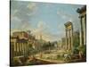 View of Campo Vaccino in Rome, 1740-Giovanni Paolo Pannini-Stretched Canvas