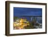 View of Can Tho River at Dusk, Can Tho, Mekong Delta, Vietnam, Indochina, Southeast Asia, Asia-Ian Trower-Framed Photographic Print